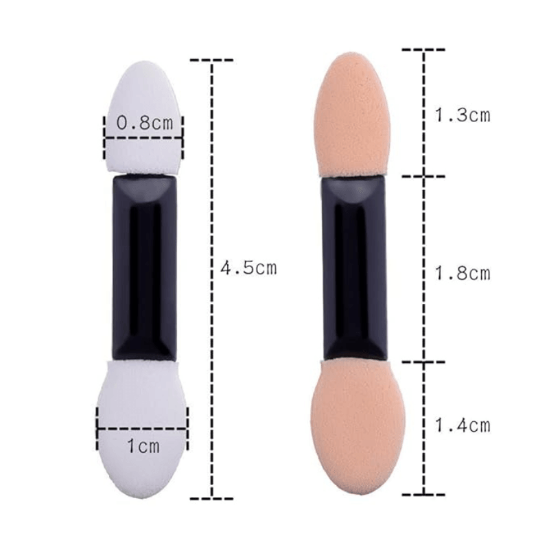 100 Pack Disposable Dual Sided Eyeshadow Applicator Brushes-My Makeup Brushset