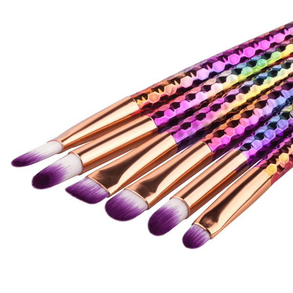 6 Piece Lip and Brow Brush Set-My Makeup Brushset
