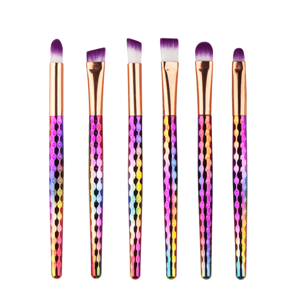 6 Piece Lip and Brow Brush Set-My Makeup Brushset