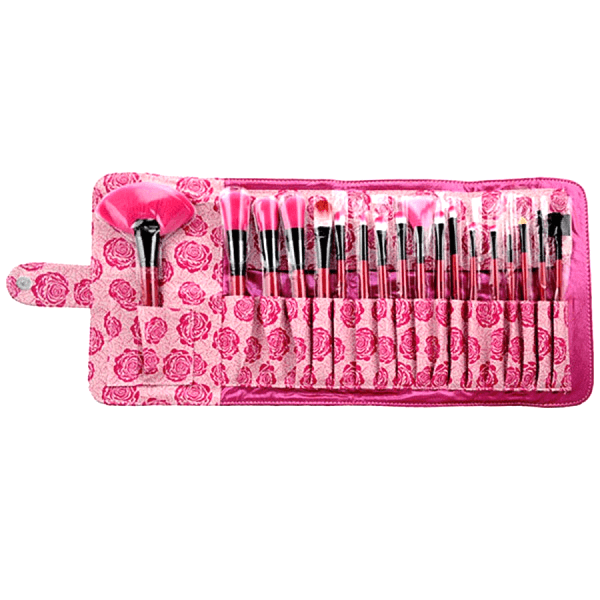 Rose Brush Set – 18 Pcs Professional Makeup Brush Collection-My Makeup Brushset