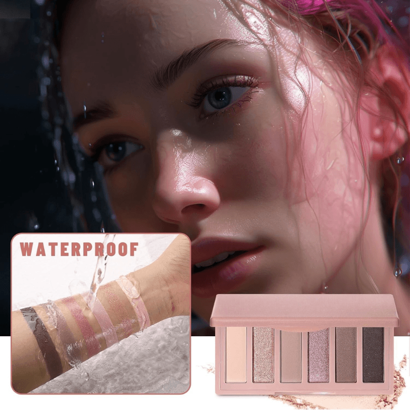 6 Color Mini Eyeshadow Palette Highly Pigmented And Blendable-My Makeup Brushset