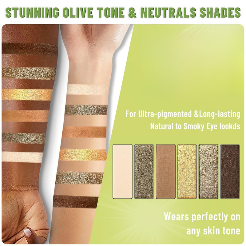 6 Color Mini Makeup Palette Kit for Travel Beauty Looks-My Makeup Brushset