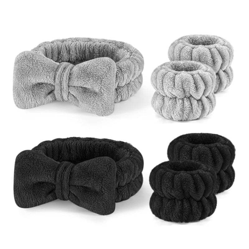 Spa Headband Set 6 Pieces Skincare And Beauty Wristbands-My Makeup Brushset