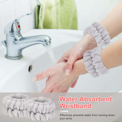 Spa Headband Set 6 Pieces Skincare And Beauty Wristbands-My Makeup Brushset