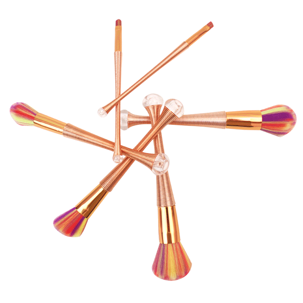 RoseGold Pearl Brush Set - Elegant and Functional Makeup Tools-My Makeup Brushset