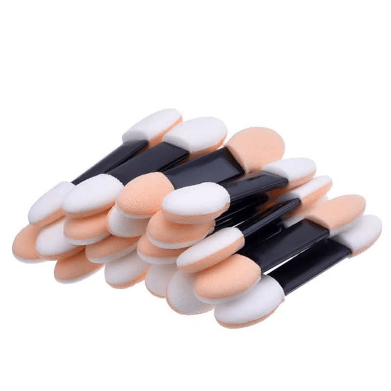 100 Pack Disposable Dual Sided Eyeshadow Applicator Brushes-My Makeup Brushset