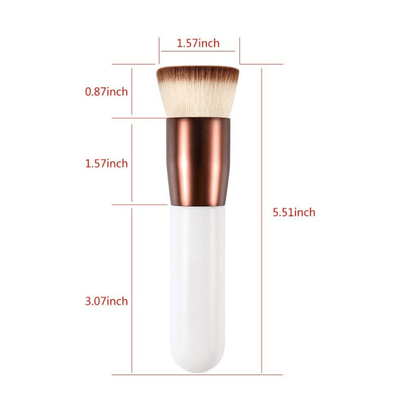 Flat Top Foundation Brush For Blending And Buffing Makeup-My Makeup Brushset