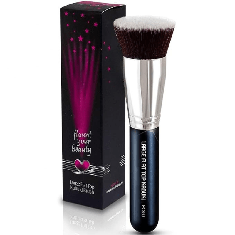 Flat Top Kabuki Brush - Perfect For Liquid Cream And Powder-My Makeup Brushset