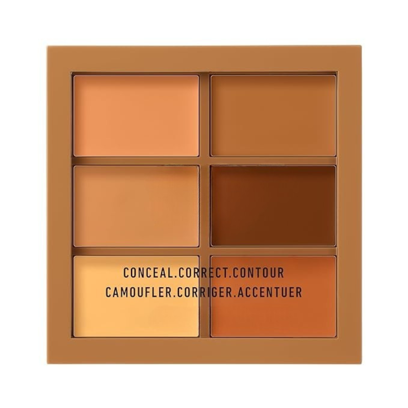 6 Shades Color Correcting Concealer Palette For A Flawless Complexion-My Makeup Brushset