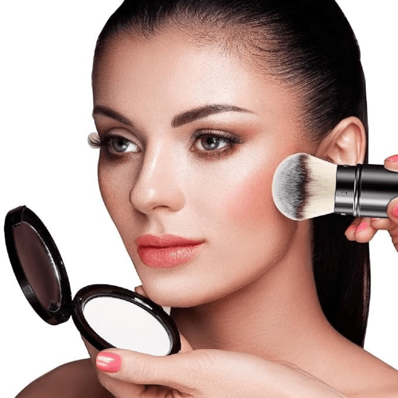 Retractable Kabuki Brush Travel Friendly Makeup Tool-My Makeup Brushset