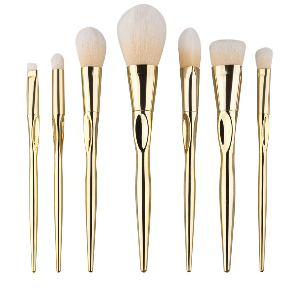 7 Piece Diamond Hologram Brush Set – Stylish Brushes-My Makeup Brushset