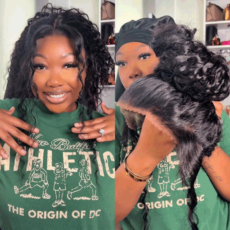 360 Lace Frontal Wig - Hidden Strap for Natural Look-My Makeup Brushset