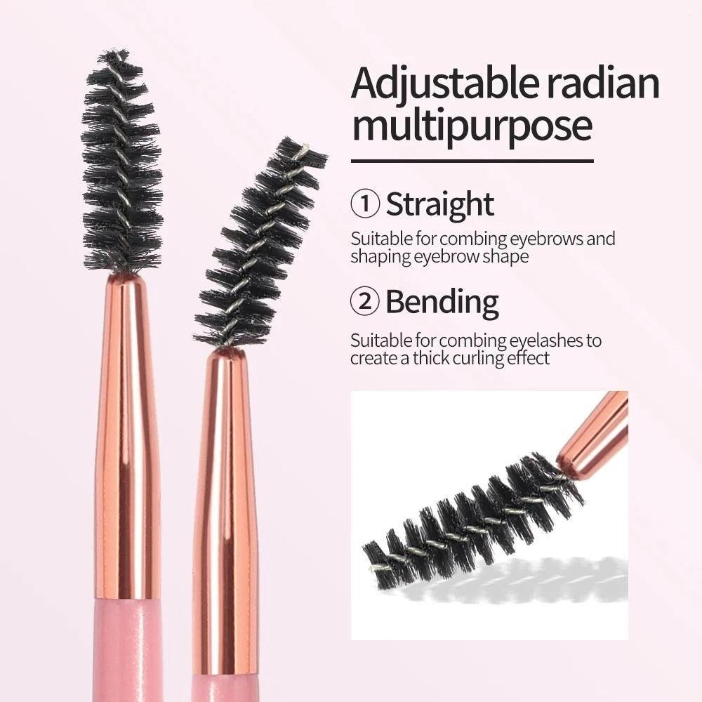 Double Hand Eyebrow Brushes - Grooming Brushes for Precision-My Makeup Brushset
