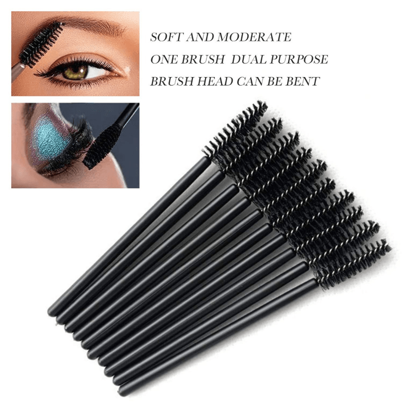 Disposable Mascara Wands  - Black Spoolie Brush Set-My Makeup Brushset