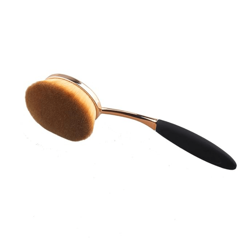 Oval Foundation Brush for Flawless Liquid and Powder Application-My Makeup Brushset