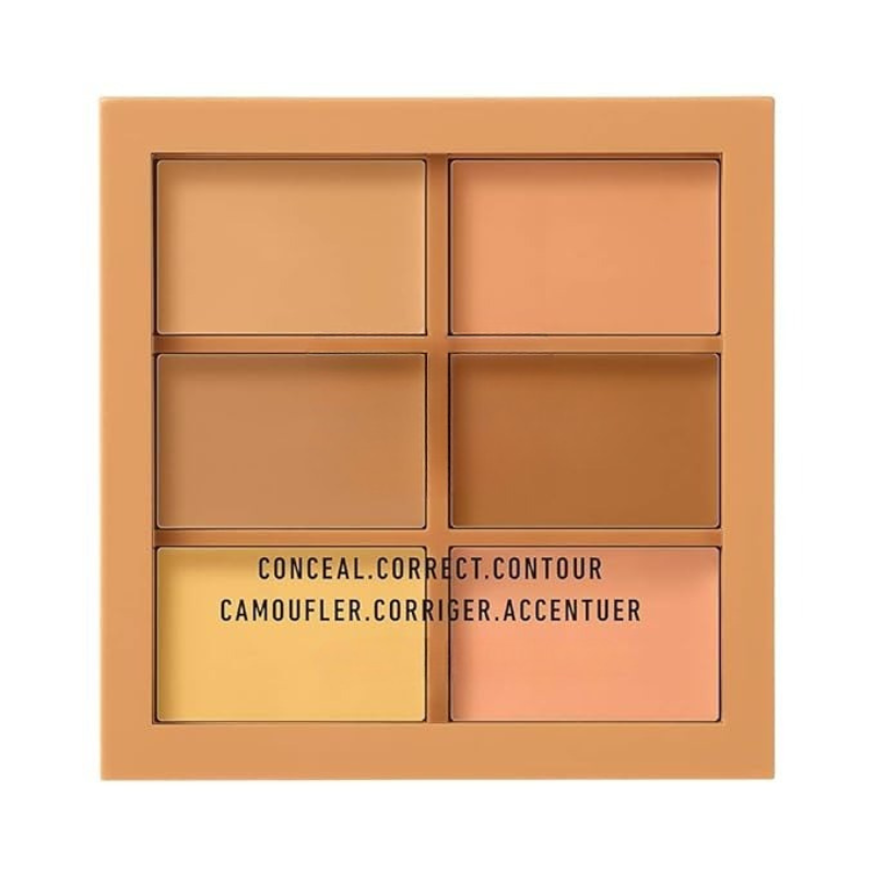 6 Shades Color Correcting Concealer Palette For A Flawless Complexion-My Makeup Brushset