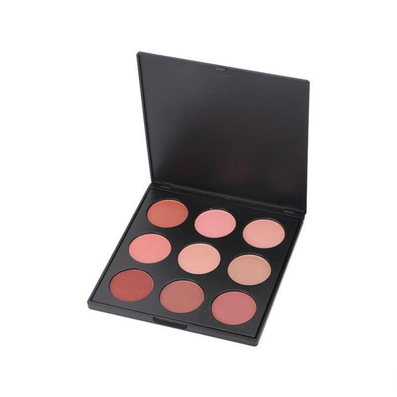 Master 9 Blush Palette – Warm And Blendable Matte Shades-My Makeup Brushset