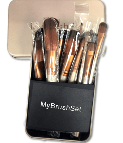 12 Piece Bronze Brush Set , Make Up Brush - My Make-Up Brush Set, My Make-Up Brush Set
 - 4