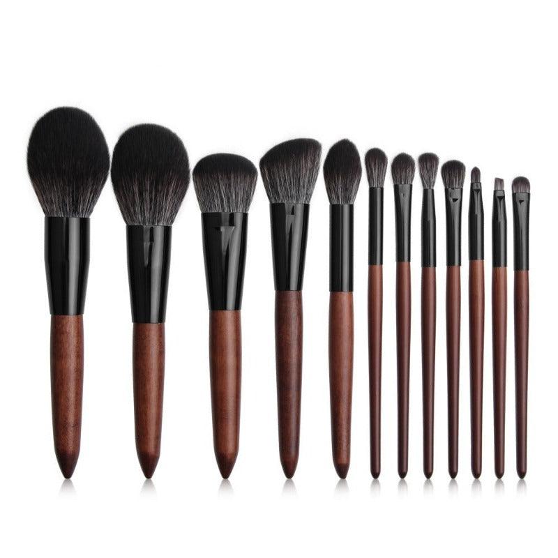 12 Pcs Makeup Brush Set with Wooden Handle – Soft Bristles-My Makeup Brushset