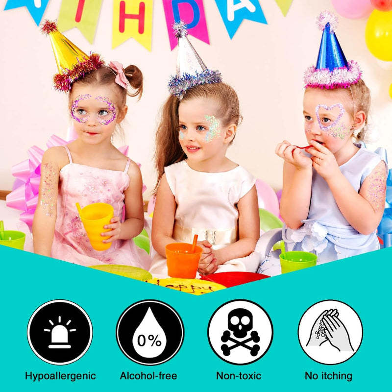 Color Changing Glitter Gel for Festivals and Events-My Makeup Brushset