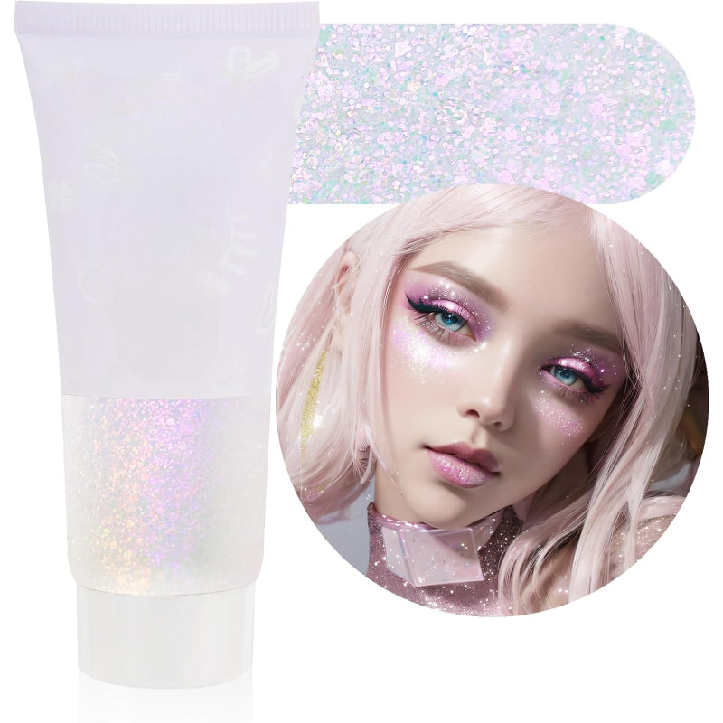 Color Changing Glitter Gel for Festivals and Events-My Makeup Brushset