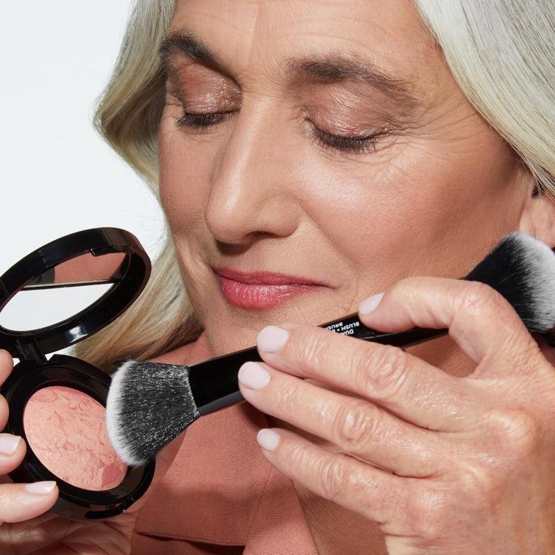 Dual Ended Blush Bronzer Brush for Effortless Application-My Makeup Brushset