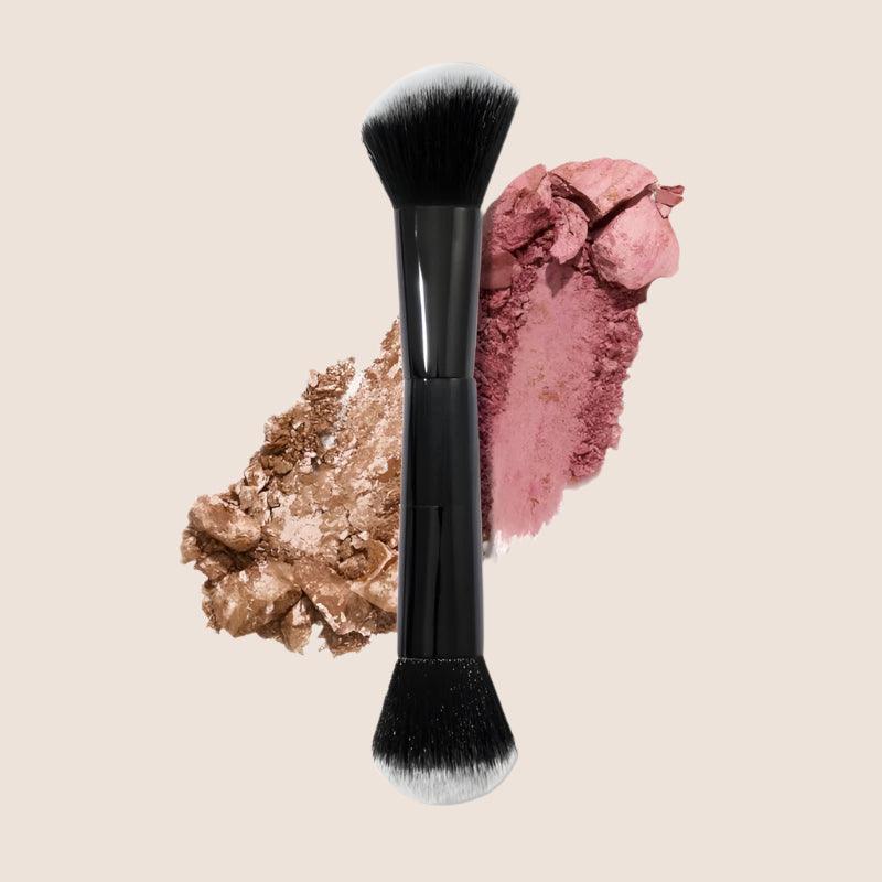 Dual Ended Blush Bronzer Brush for Effortless Application-My Makeup Brushset