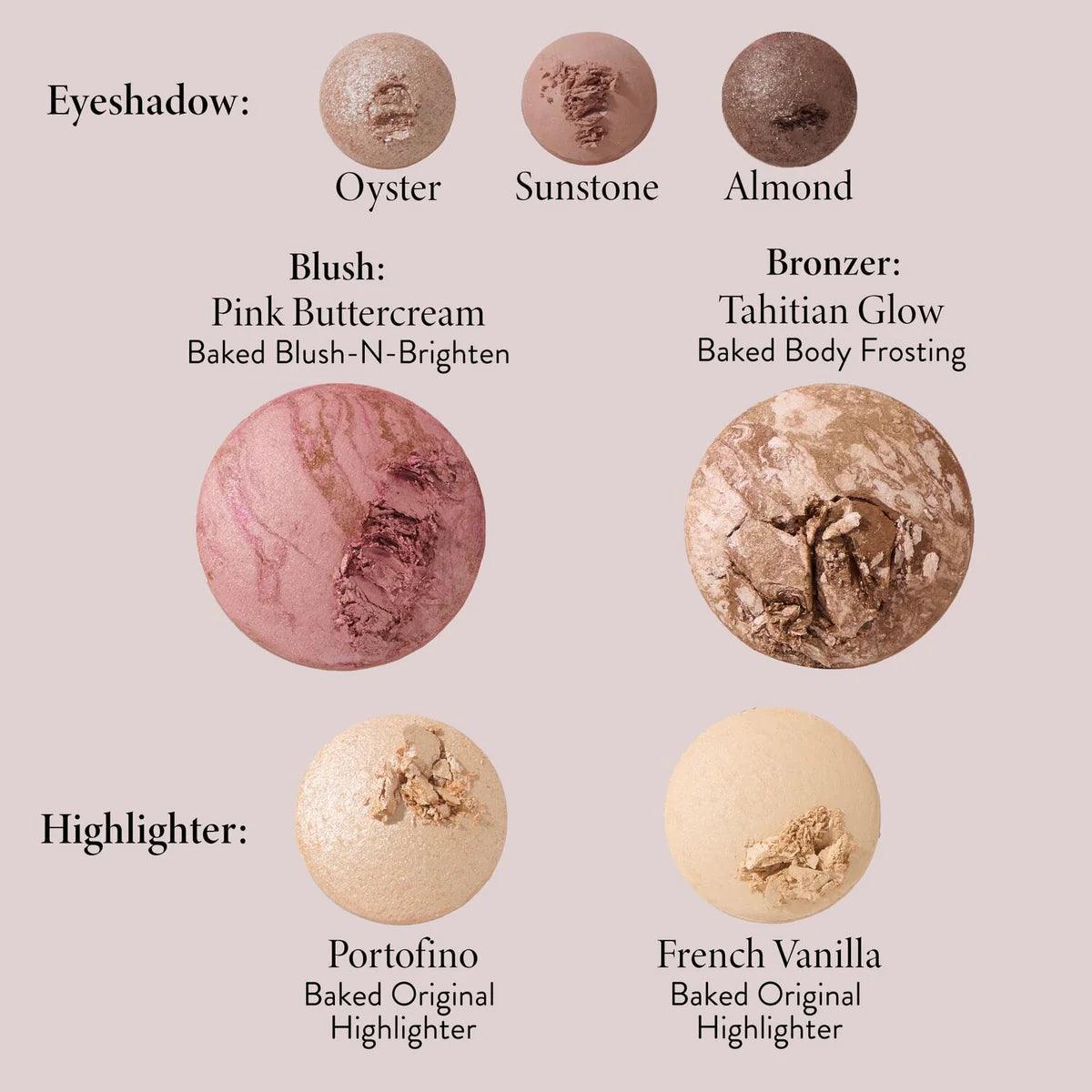 Ethereal Baked Palette Kit - Long-lasting makeup kit-My Makeup Brushset