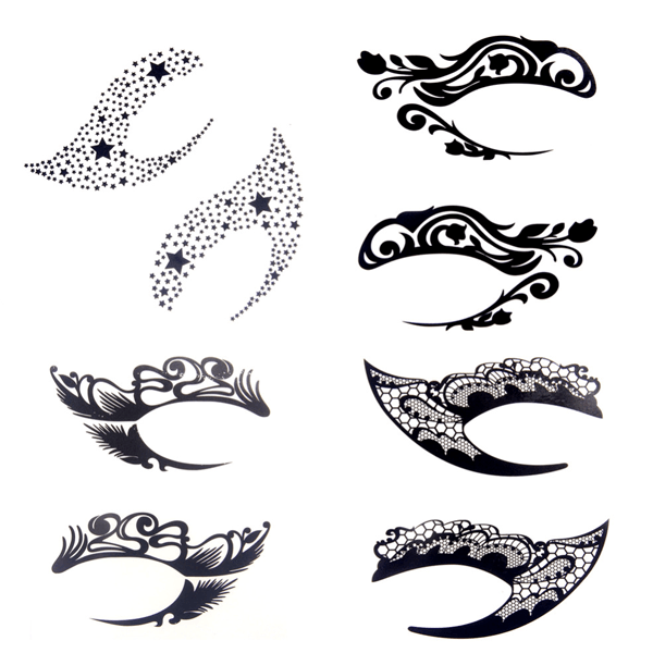 Reusable Lace Eyeliner Stickers – Instant Glamorous Eye Makeup-My Makeup Brushset
