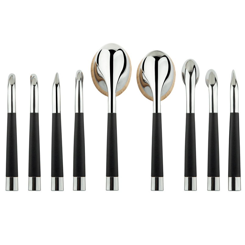 9-Piece Oval Makeup Brush Set – Flawless Application for Every Look-My Makeup Brushset