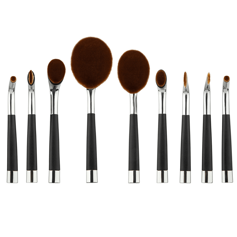 9-Piece Oval Makeup Brush Set – Flawless Application for Every Look-My Makeup Brushset