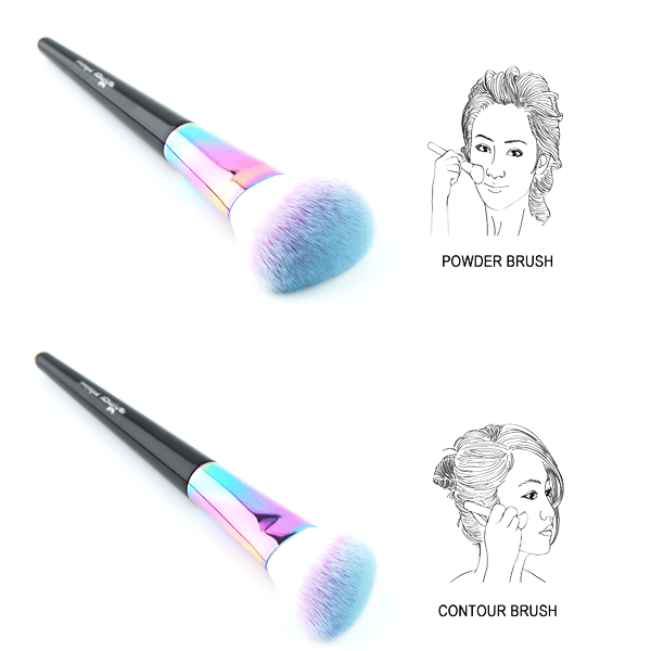 Black Rainbow Brush Set – Multi-Purpose Beauty Brushes-My Makeup Brushset