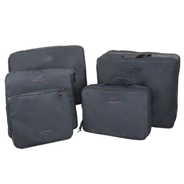 5 Piece Travel Bag Organizer Set – Space-Saving Packing Cubes-My Makeup Brushset