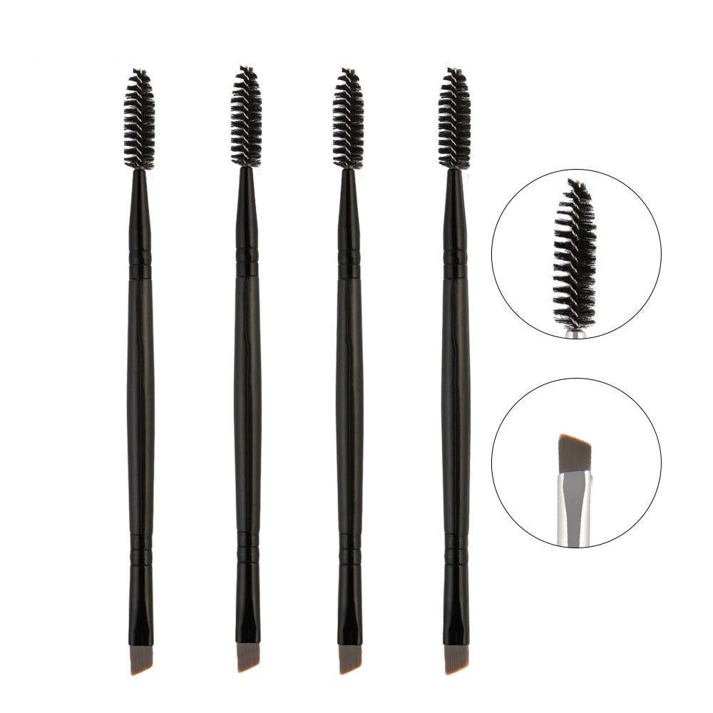 Double Ended Brush – A Tool for Perfectly Defined Brows and Lashes-My Makeup Brushset