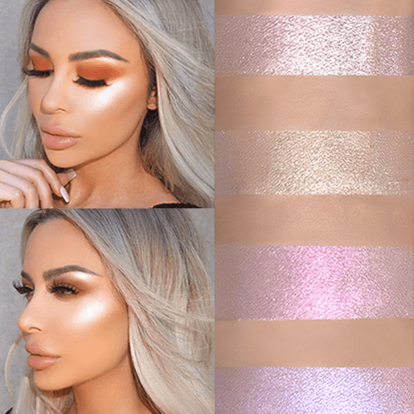 Illuminating Highlighter Palette – Multi-Shade Glow for Radiant Skin-My Makeup Brushset