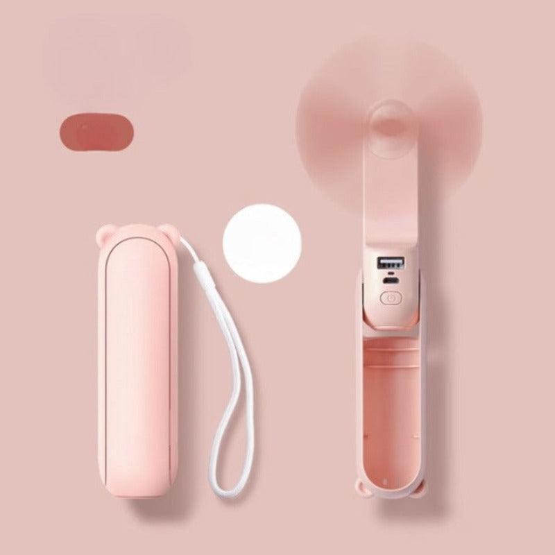 Mini Portable Electric Foldable Fan – The Ultimate Cooling Companion-My Makeup Brushset