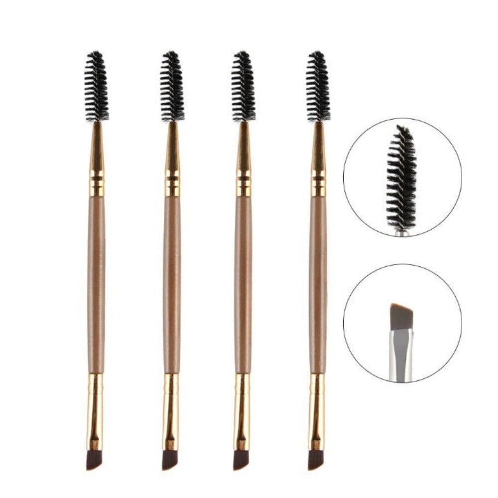 Double Ended Brush – A Tool for Perfectly Defined Brows and Lashes-My Makeup Brushset