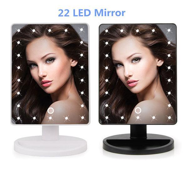 LED Sensor Beauty Mirror – Touch Control for Perfect Lighting-My Makeup Brushset