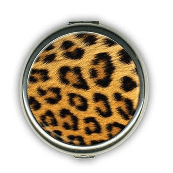 Safari Print Pocket Mirror – Stylish Makeup Essential-My Makeup Brushset