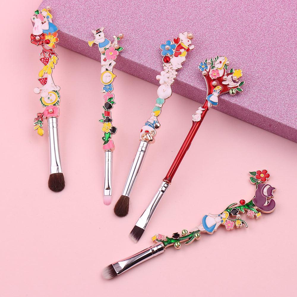 5 Piece Wonderland Inspired Brush Set – Eye Detail Brushes-My Makeup Brushset