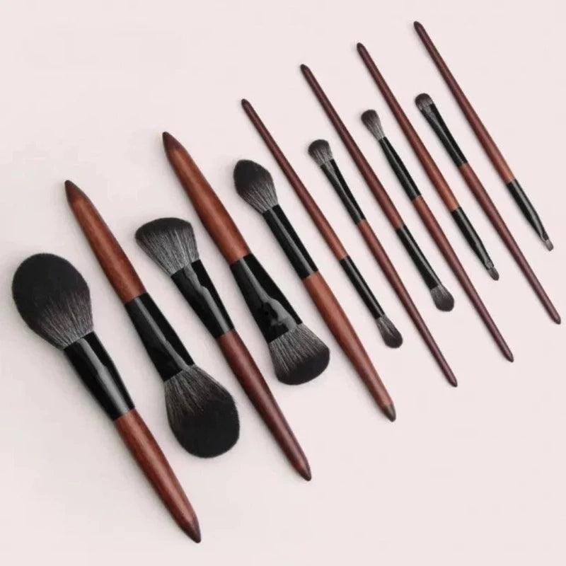 12 Pcs Makeup Brush Set with Wooden Handle – Soft Bristles-My Makeup Brushset