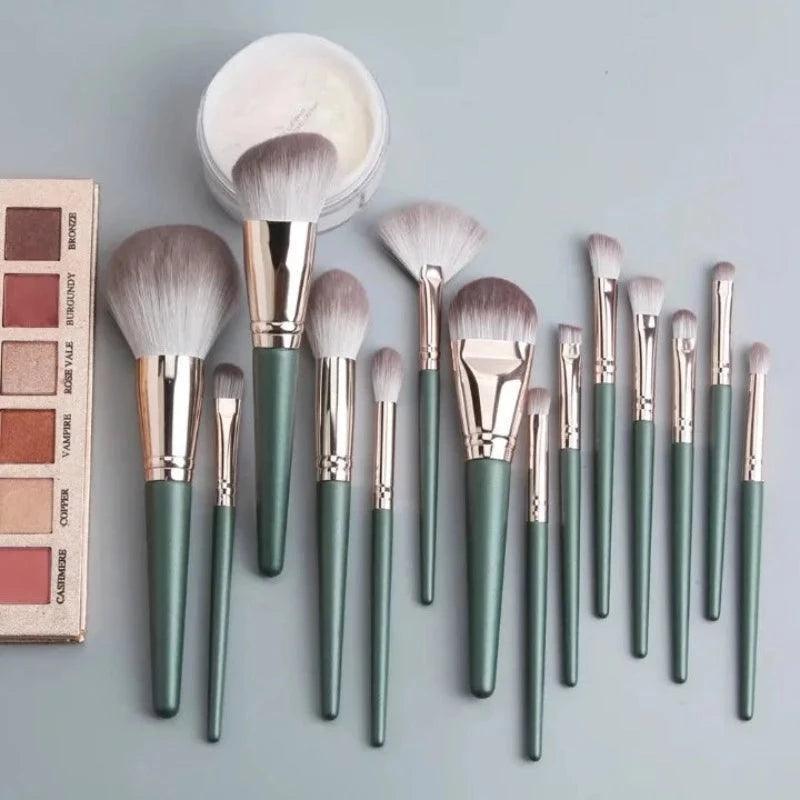 14 Piece Makeup Brush Set -  High Quality Cosmetic Brushes-My Makeup Brushset