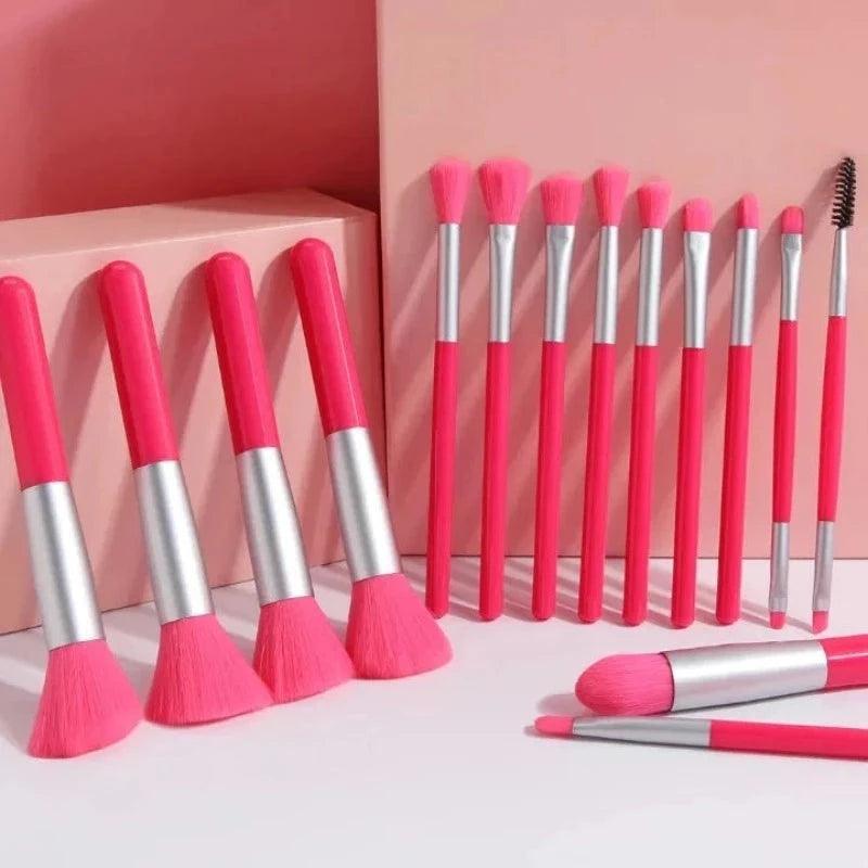 15 Pcs Neon Makeup Brush Set - Colorful & Soft Bristles-My Makeup Brushset