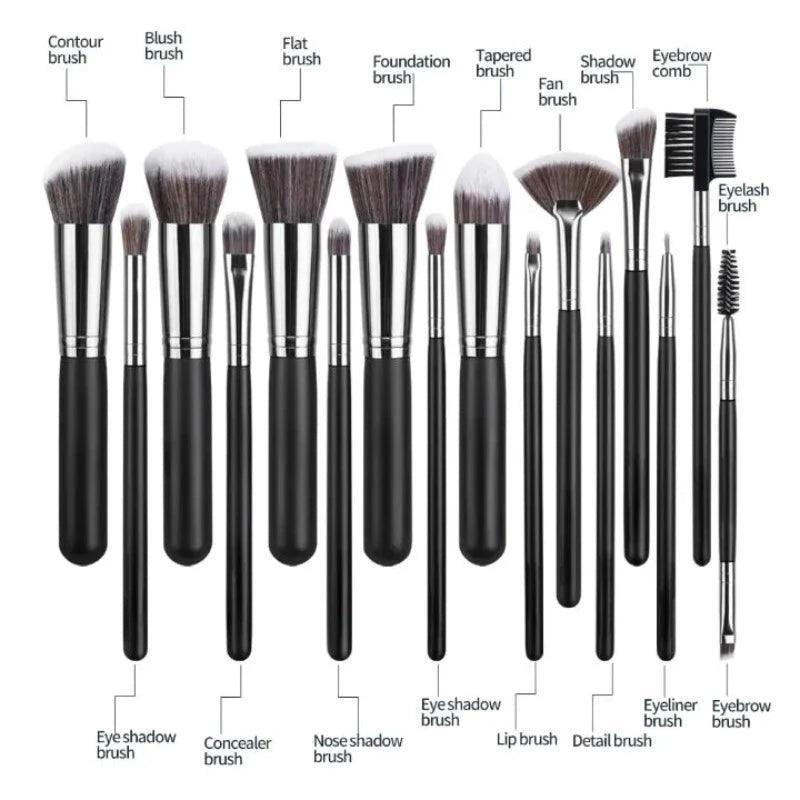 16 Piece Makeup Brush Set – The Ultimate Beauty Essential-My Makeup Brushset