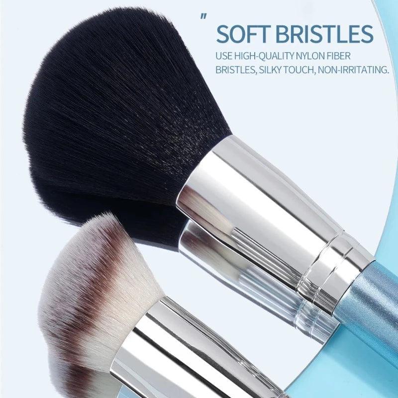 9 Pcs Blue Makeup Brush Set – Soft Bristles for Flawless Blend-My Makeup Brushset