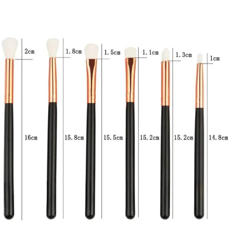 6 Pcs Professional Eye Shadow Brushes Set - Blend and Define Easily-My Makeup Brushset