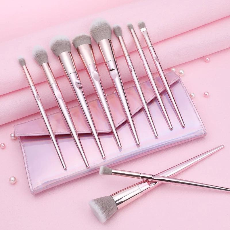 10-Piece Professional Makeup Brush Set For Flawless Application-My Makeup Brushset