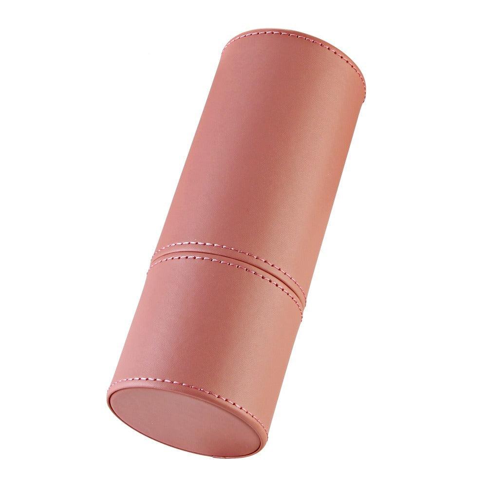 Leather Makeup Brush Holder - Stylish PU Leather Brush Organizer-My Makeup Brushset