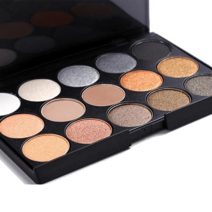 Blue Eyeshadow Palette – Blendable Matte and Shimmer Shades-My Makeup Brushset