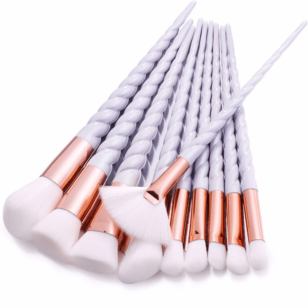 10 Piece Unicorn Brush Set – Makeup Magical Blending for Looks-My Makeup Brushset